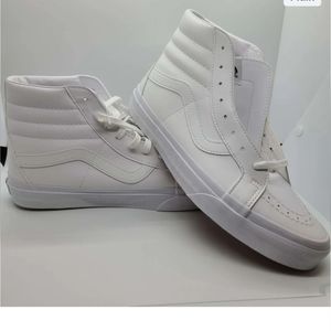 Vans Canvas sk8 Hi Shoe (true white)